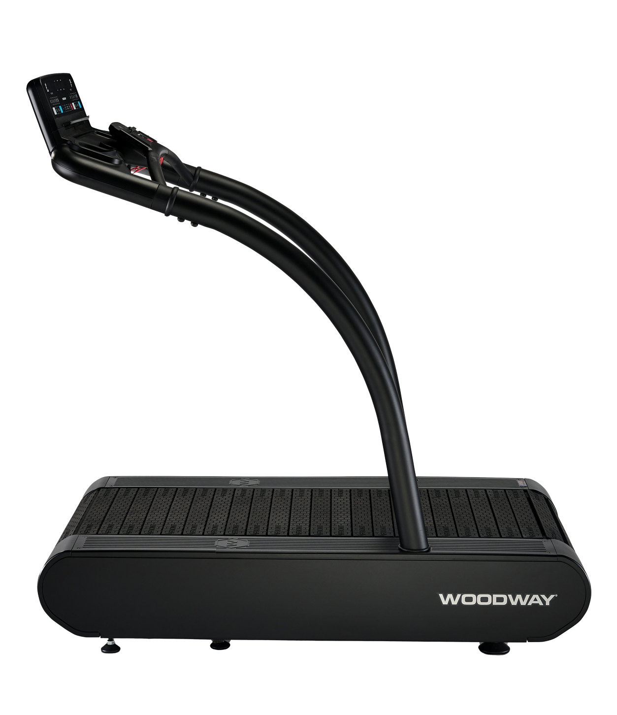 Woodway vive Sportlaufband, seitlich, nicht hochgestellt