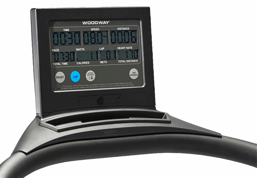 Woodway Curve, Monitor, Anzeige